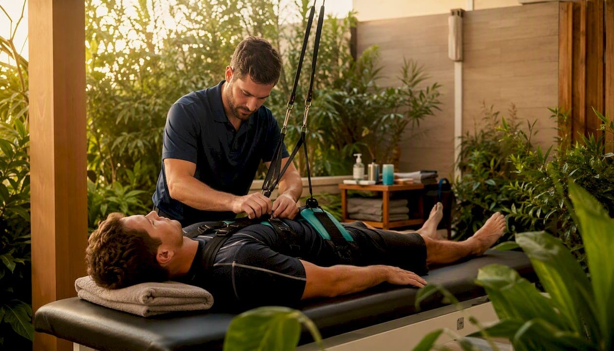 What is spinal decompression therapy for athletes?